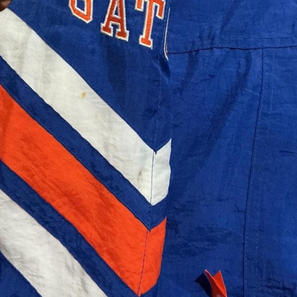 Vintage 90s Florida Gators STARTER Blue Puffer Jacket Sz Large Full Zip EUC - Picture 4 of 7